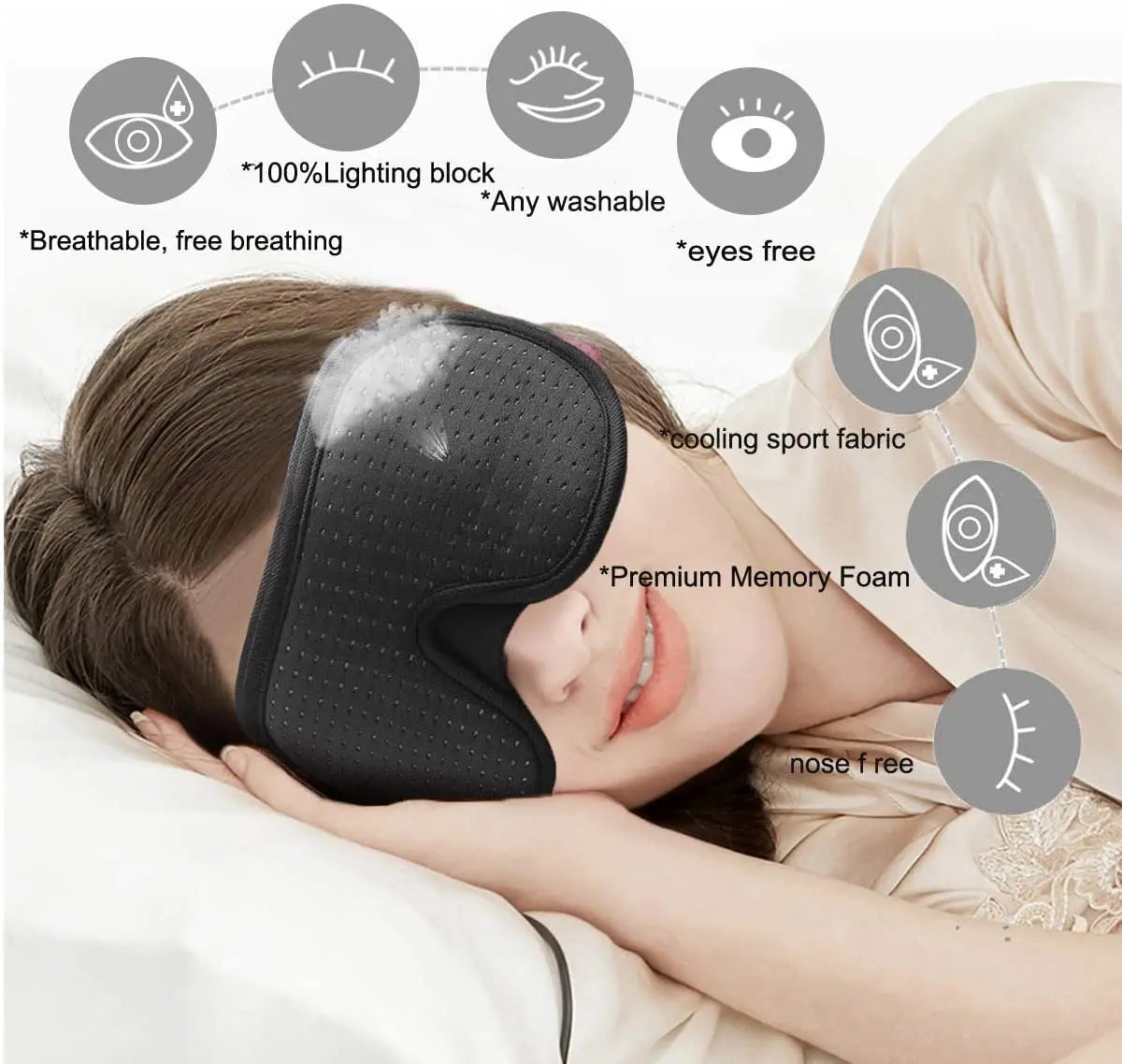 3D Padded Sleep Eye Mask