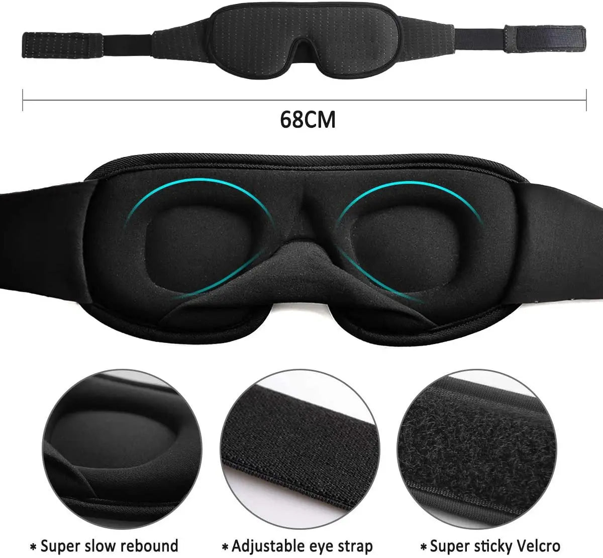 3D Padded Sleep Eye Mask
