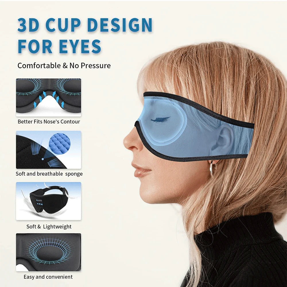 Bluetooth Sleep Headphones Eye Mask