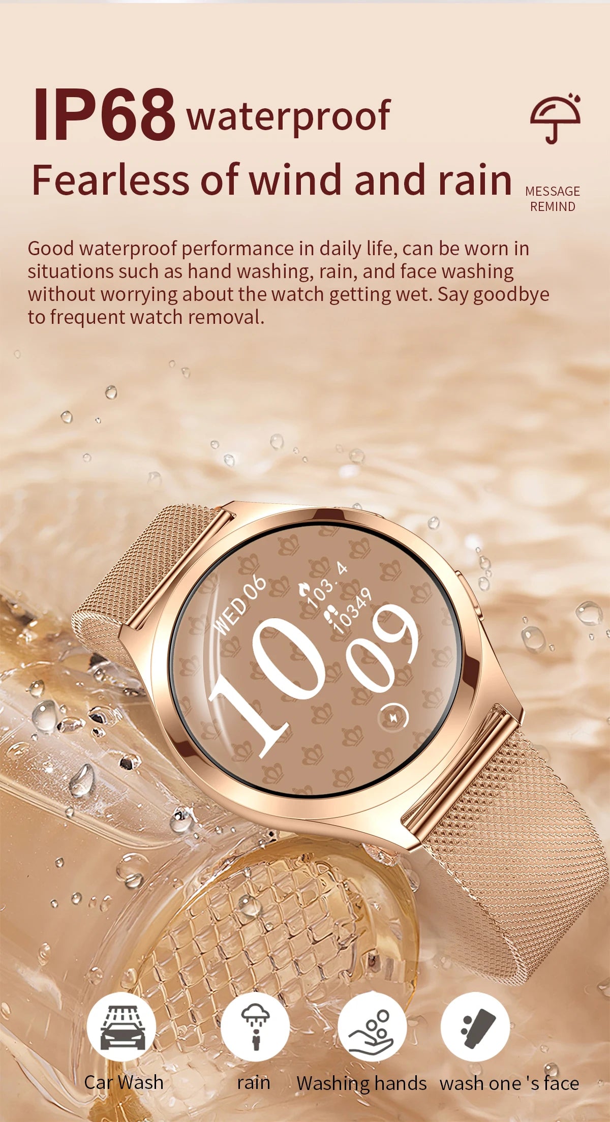 LIGE Women’s Luxury Smartwatch