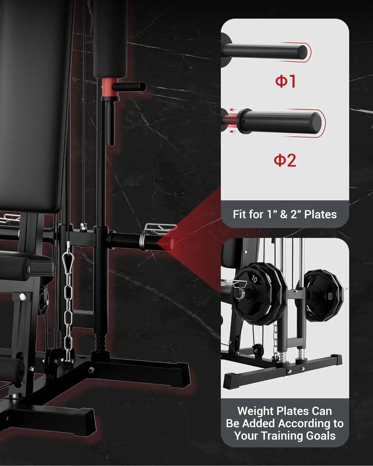 Home Gym Pulley Workout Station
