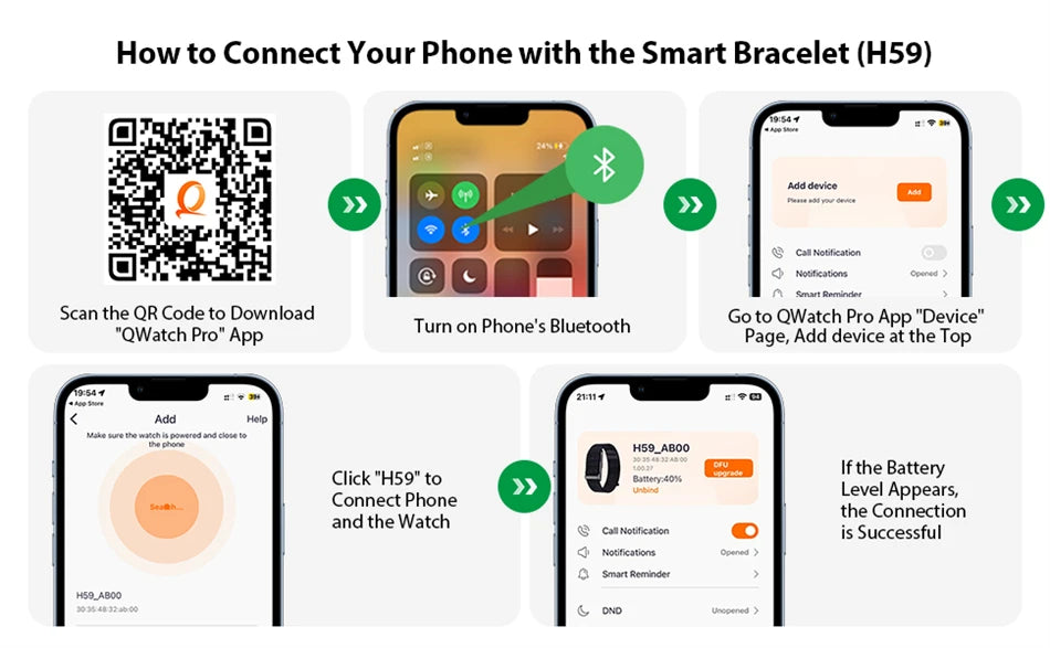 Health Smart Band – Heart Rate, Blood Pressure & Sleep Monitor for Men & Women