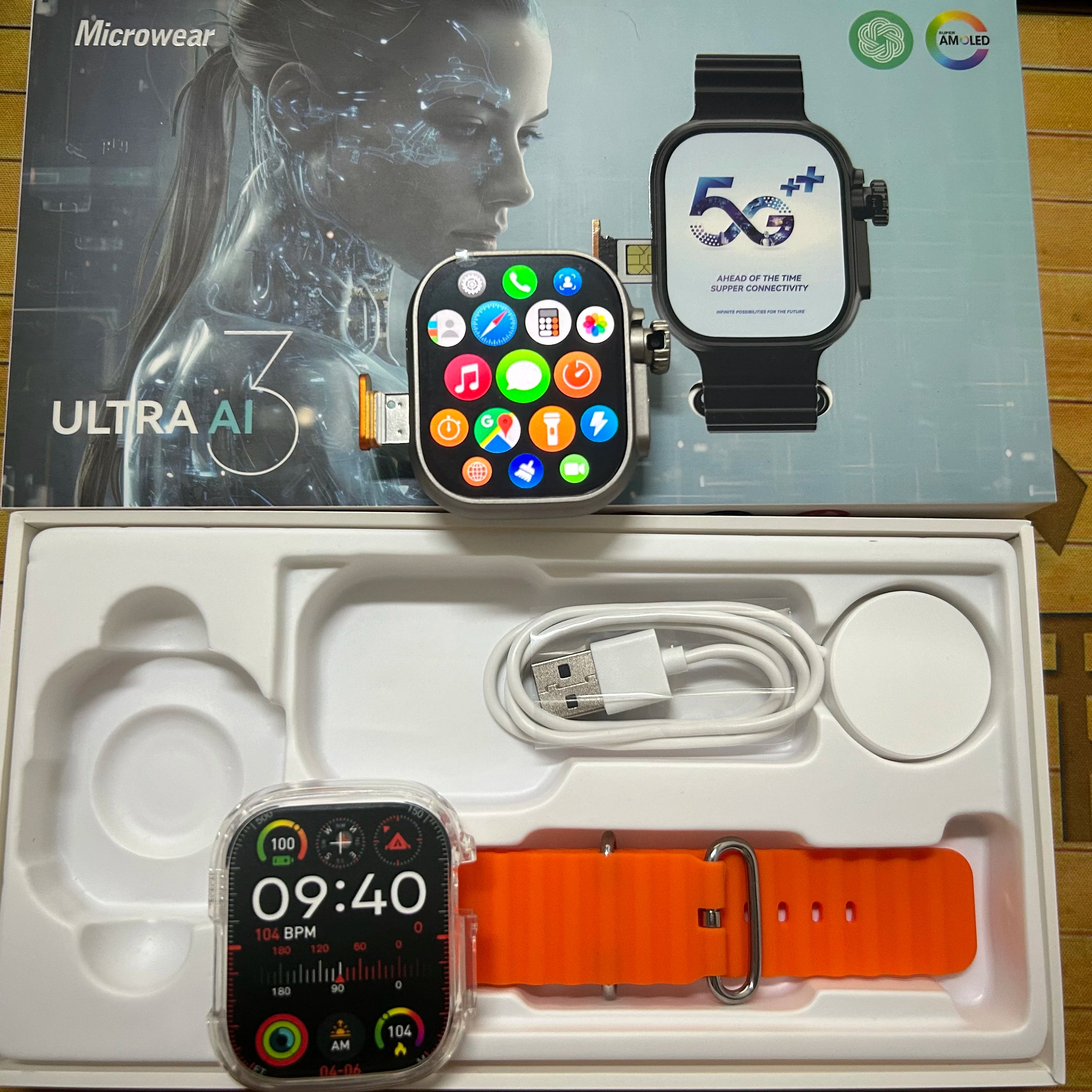 Microwear Ultra Ai3 5G Smartwatch