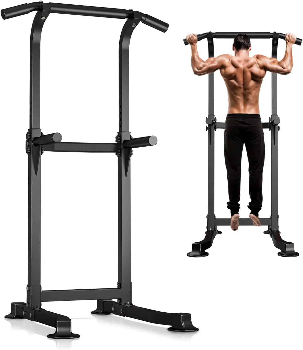 Adjustable Power Tower Dip & Pull-Up Bar