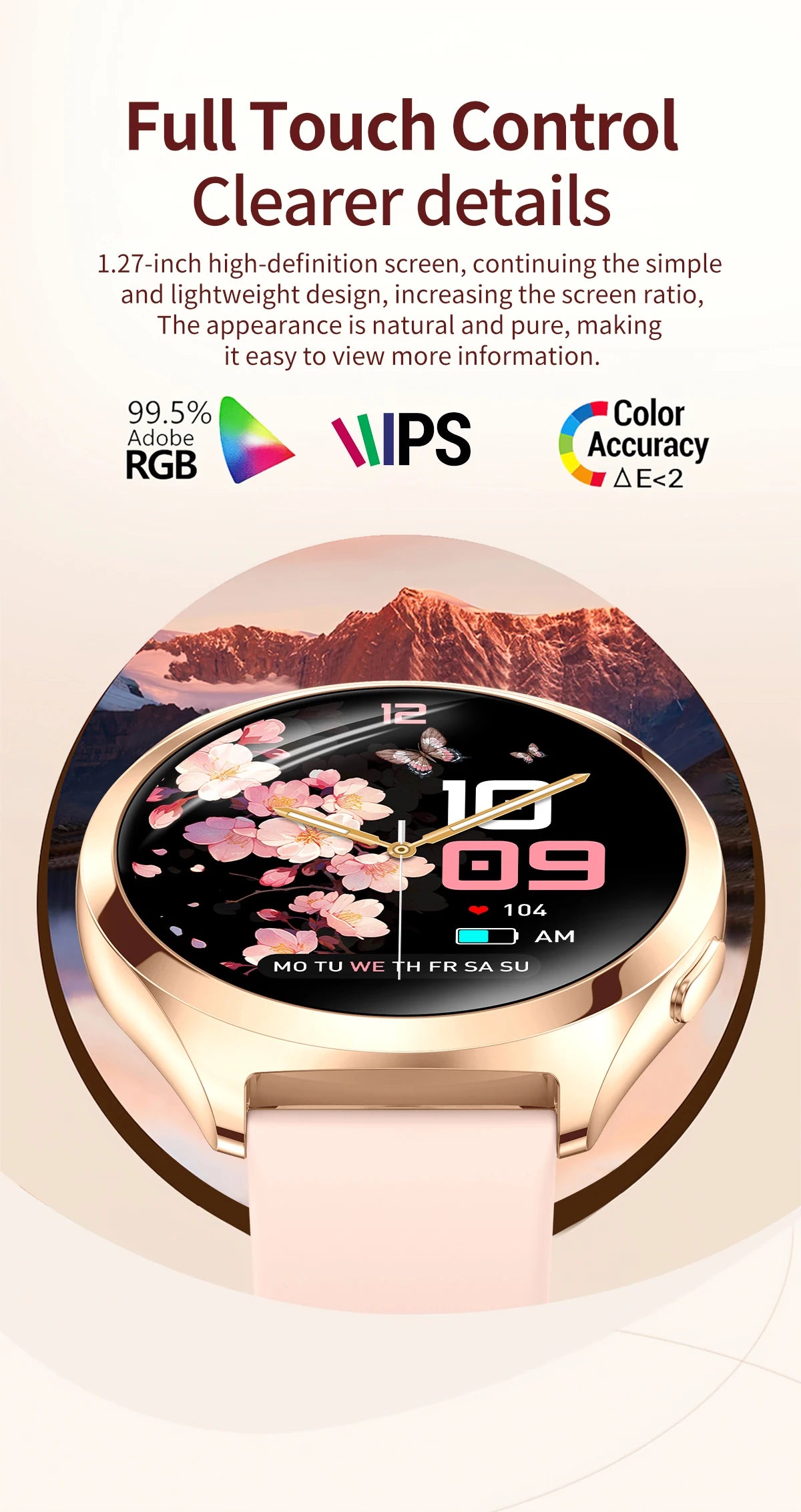 LIGE Women’s Luxury Smartwatch