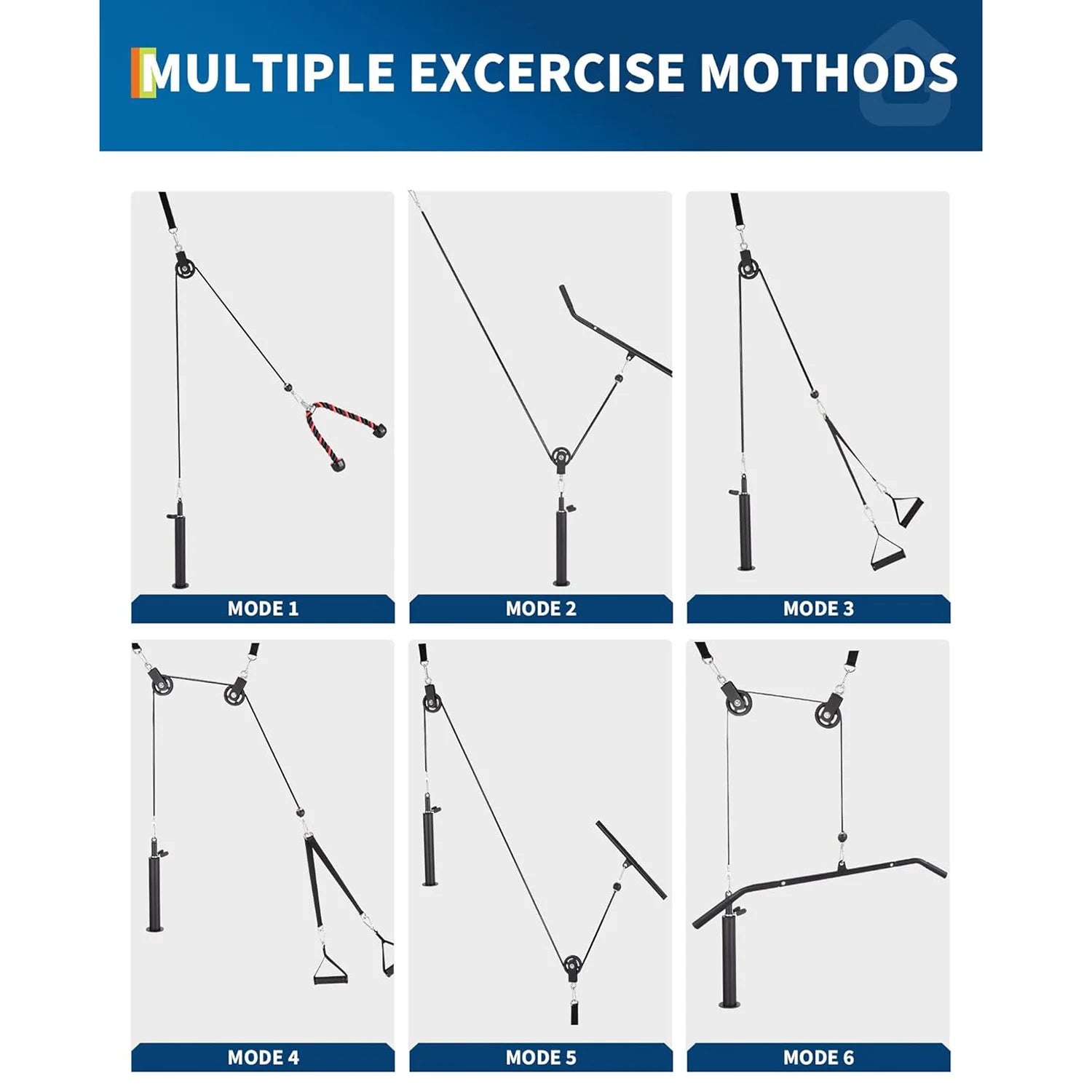 Home Gym Pulley Cable System