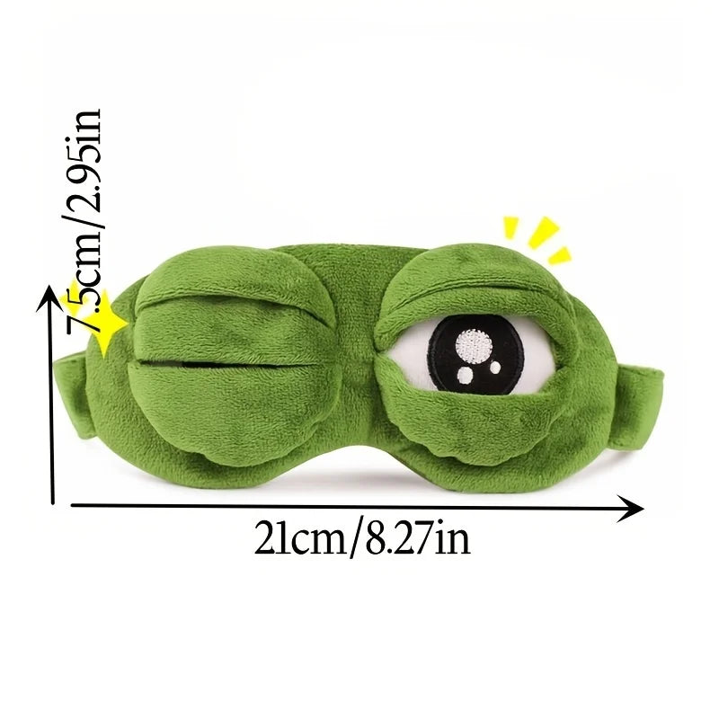 3D Sad Frog Sleep Mask