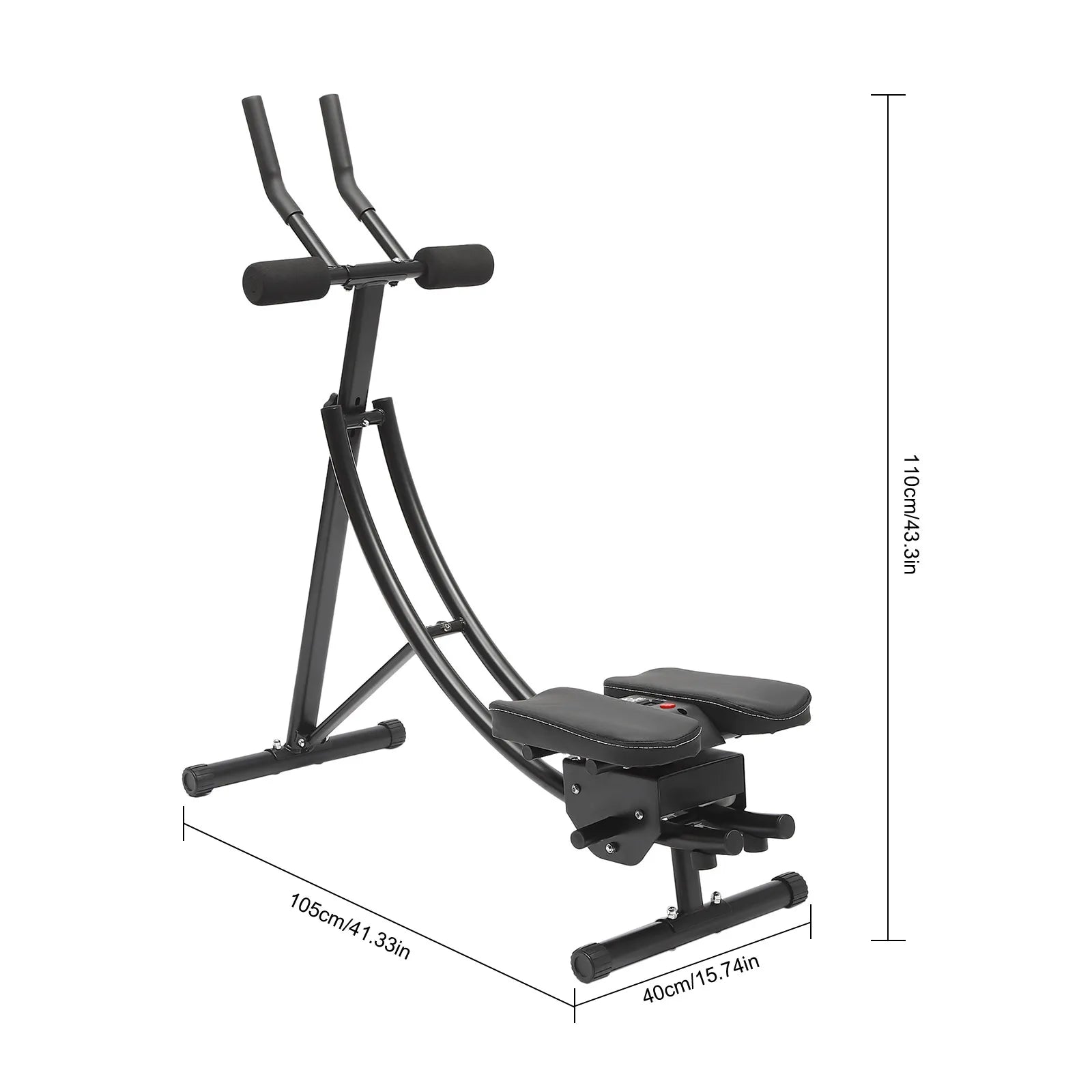 Foldable 3-Gear Ab Machine