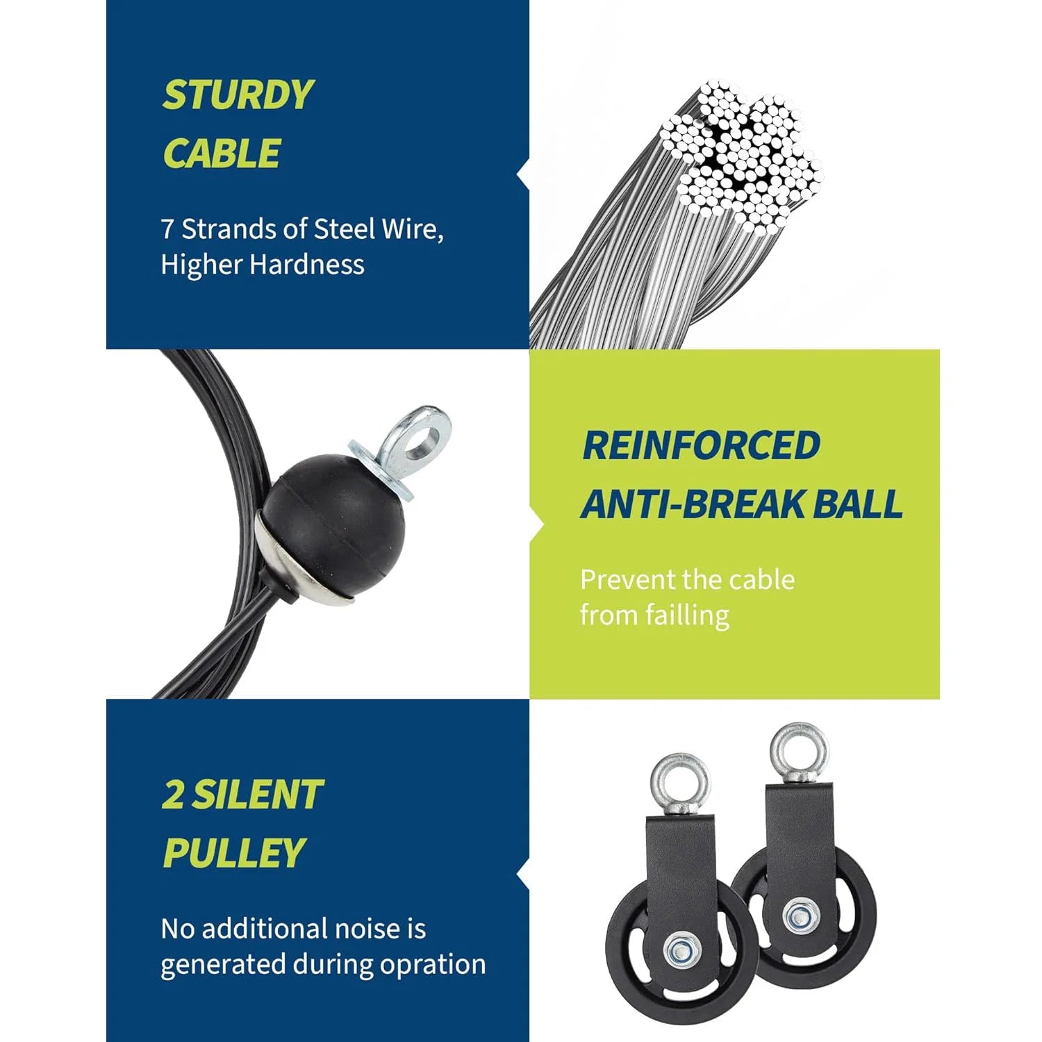 Home Gym Pulley Cable System