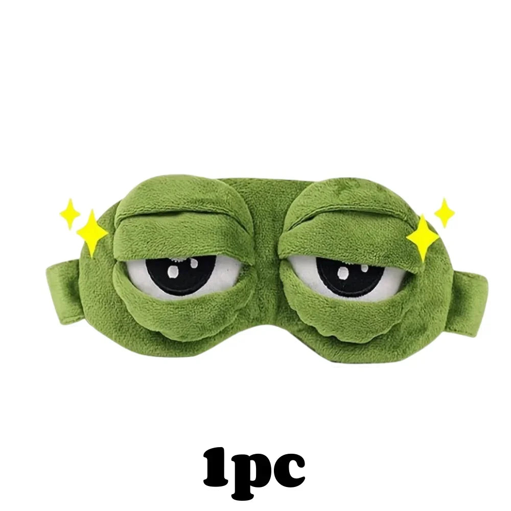 3D Sad Frog Sleep Mask