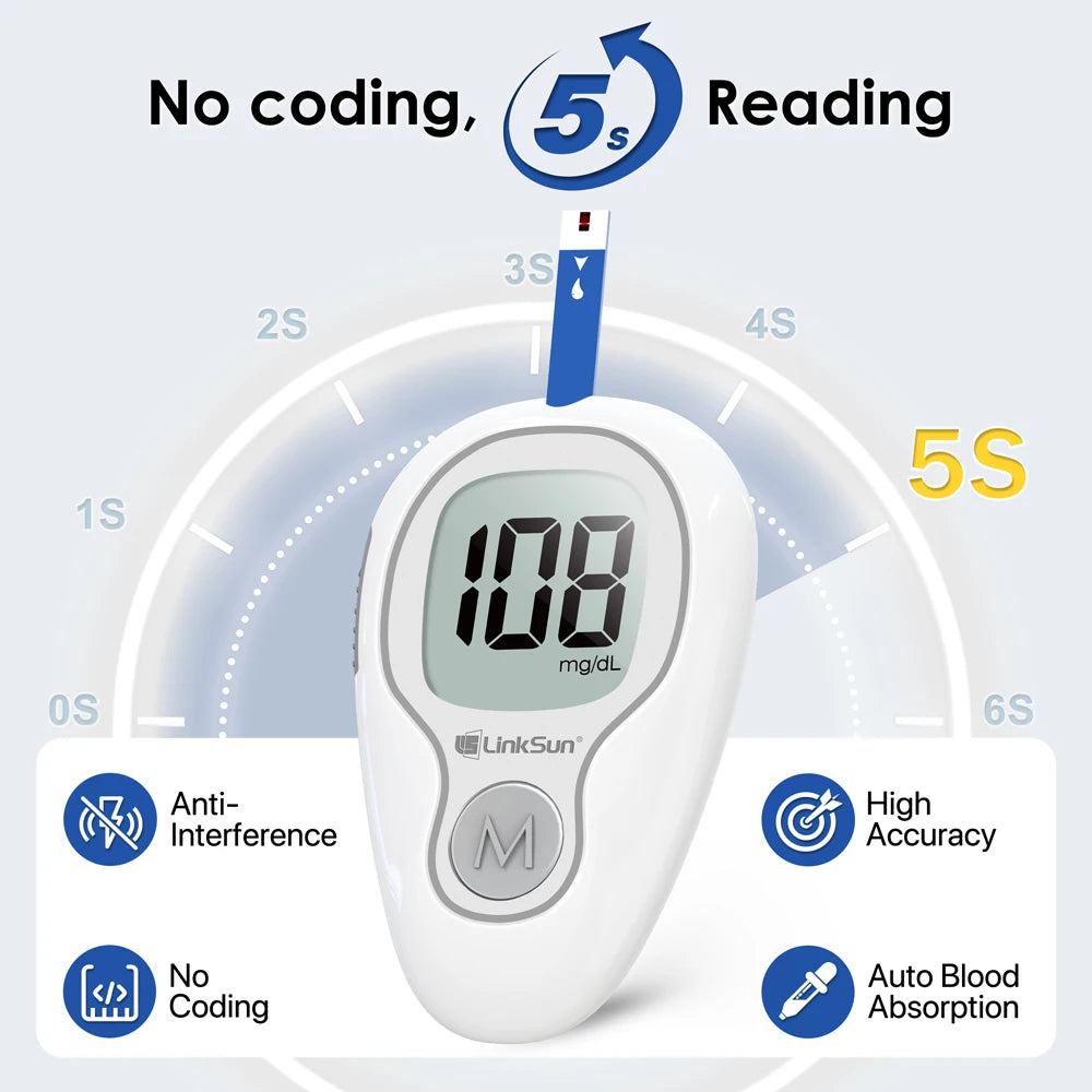 LinkSun Blood Glucose Meter Kit