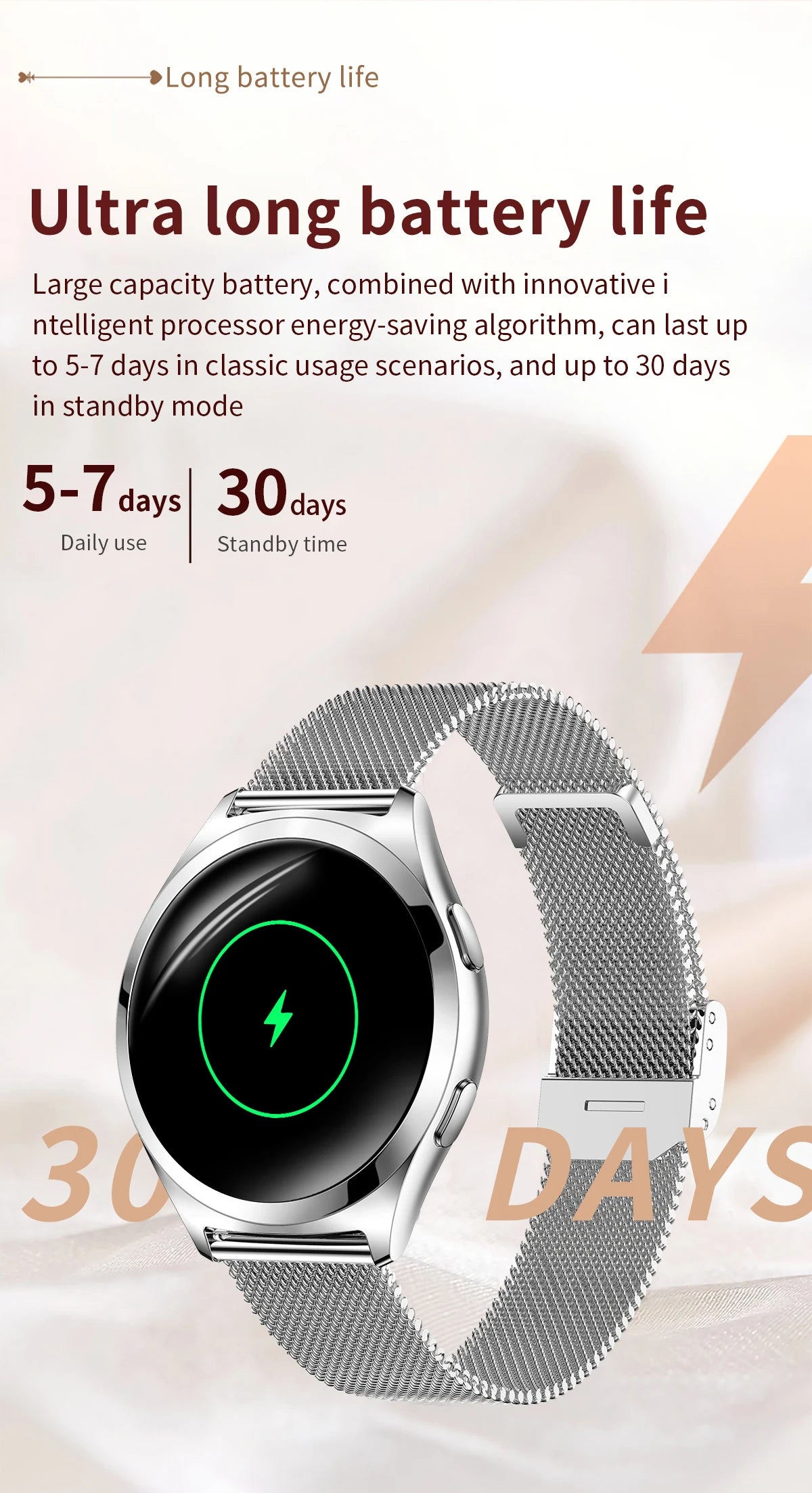 LIGE Women’s Luxury Smartwatch