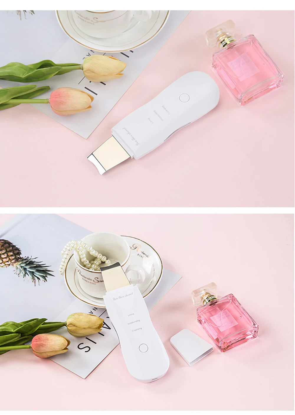 Ultrasonic Skin Scrubber Spatula