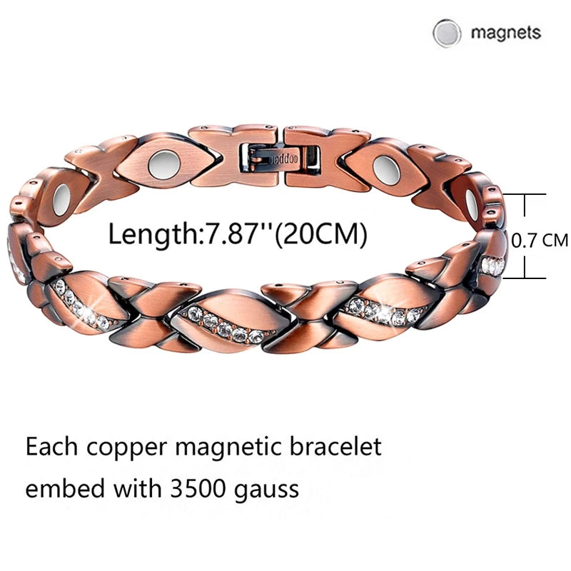 Pure Copper Germanium Magnetic Bracelet for Men & Women