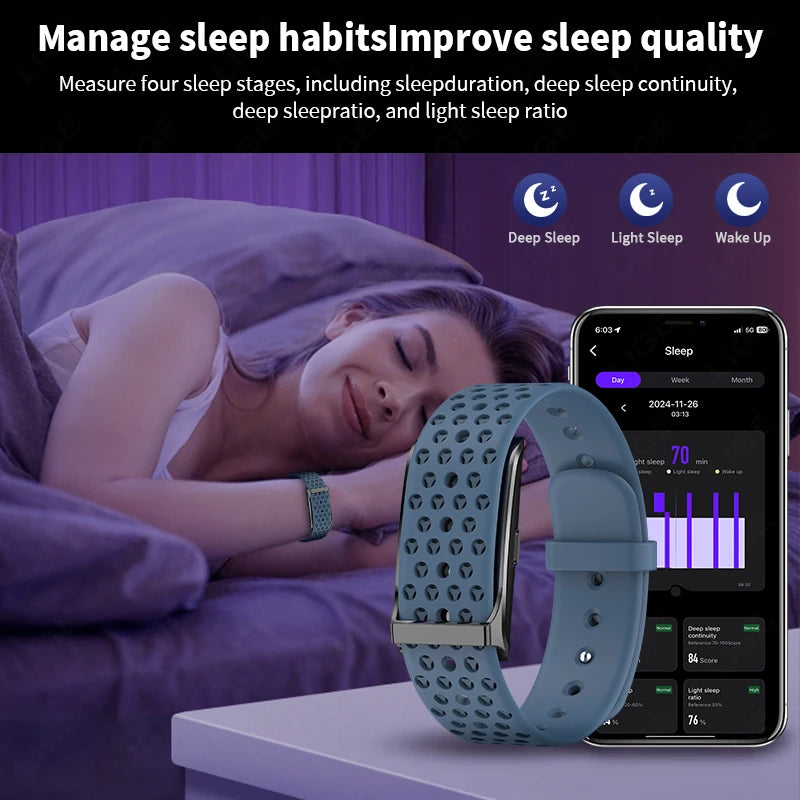 Health Smart Band – Heart Rate, Blood Pressure & Sleep Monitor for Men & Women