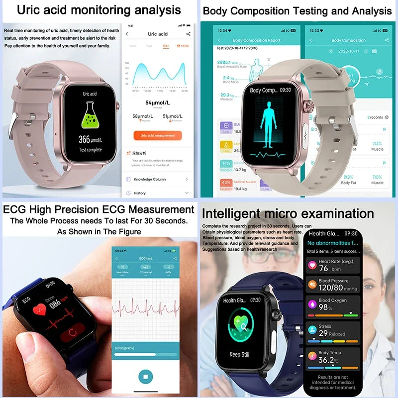 2025 ECG+PPG Health Smartwatch