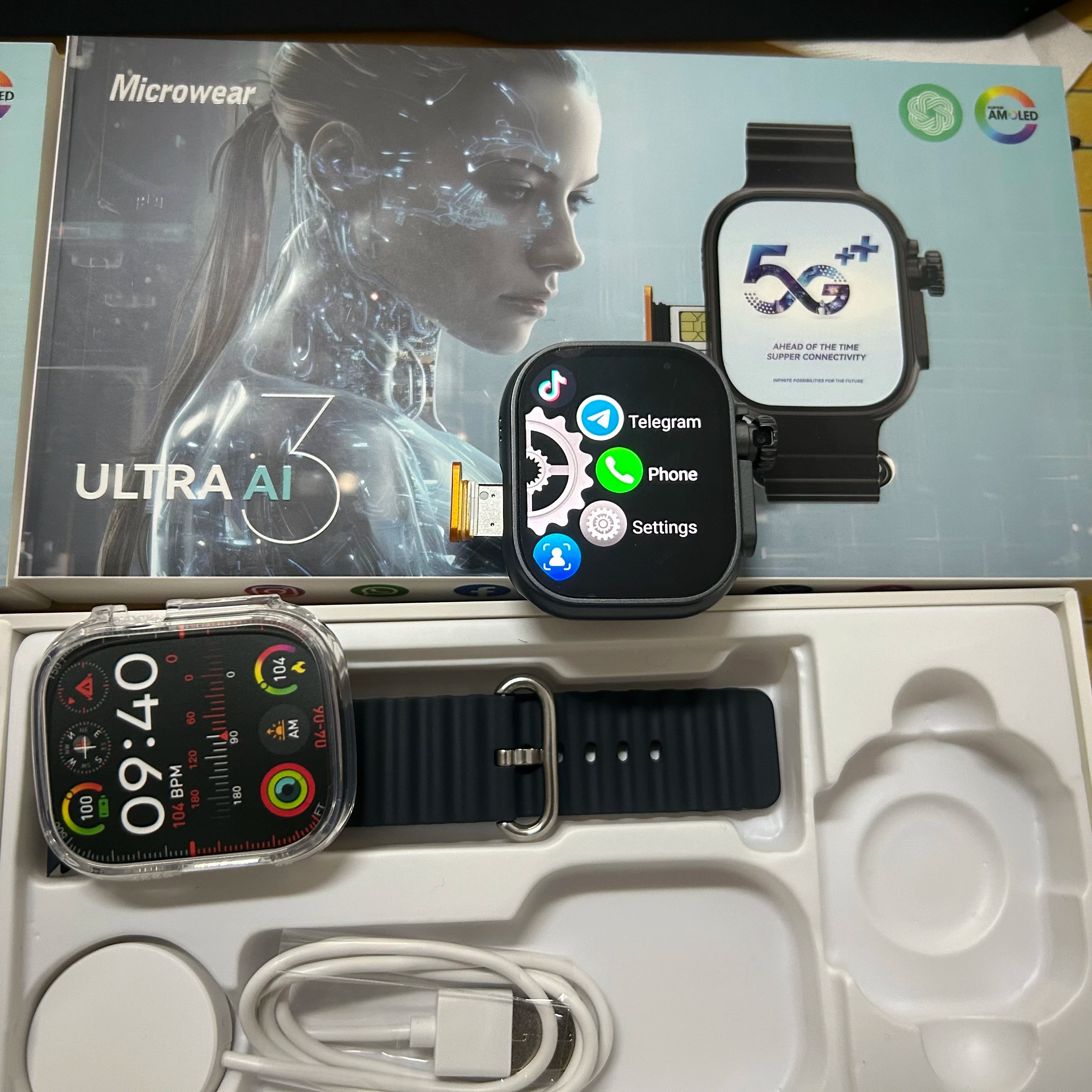 Microwear Ultra Ai3 5G Smartwatch