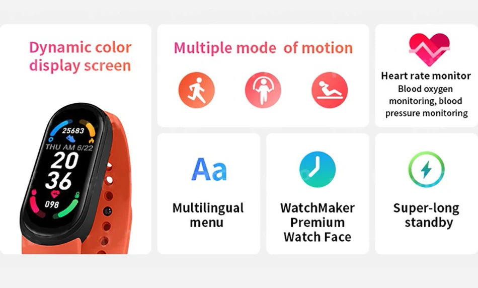 M6 Fitness Smartwatch