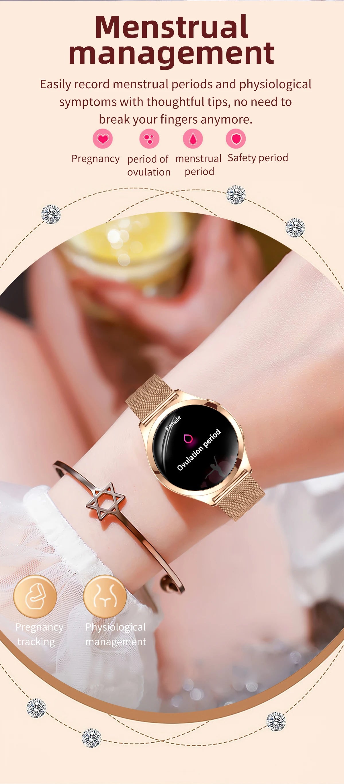 LIGE Women’s Luxury Smartwatch
