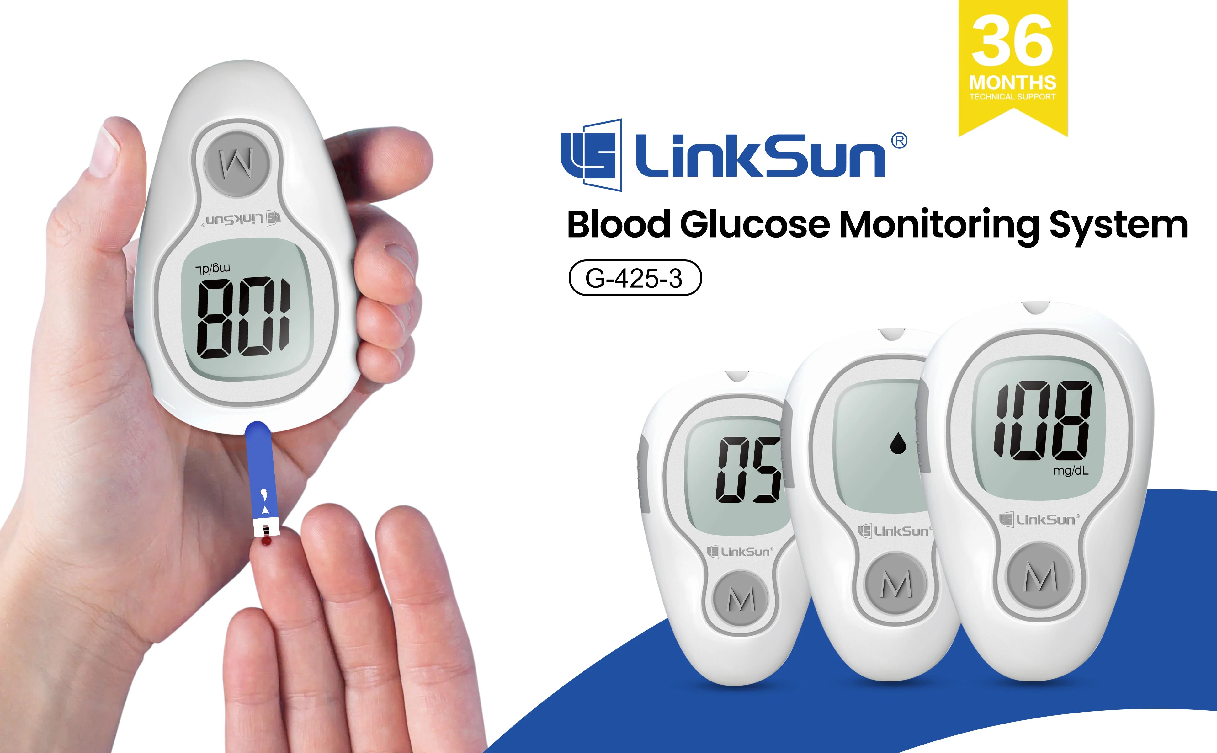 LinkSun Blood Glucose Meter Kit