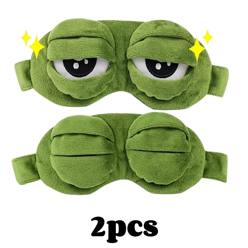3D Sad Frog Sleep Mask