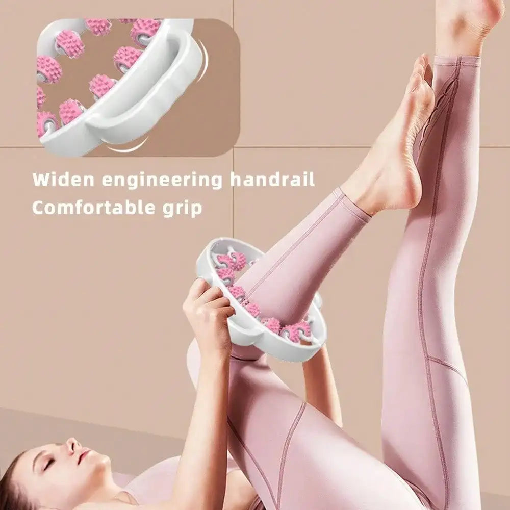 Leg Massager Circular Shaping Muscle Relaxation Handheld Multifunctional Yoga Fitness Leg Beauty Roller