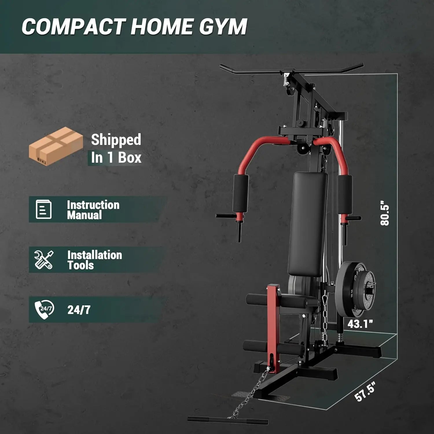 Home Gym Pulley Workout Station