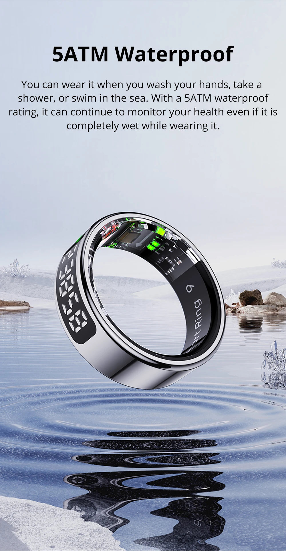 Touch Display Smart Ring COLMI R12