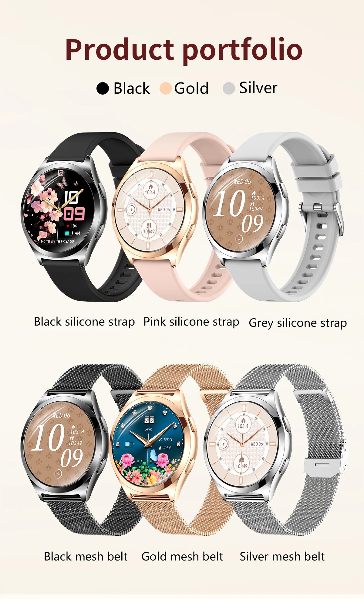 LIGE Women’s Luxury Smartwatch