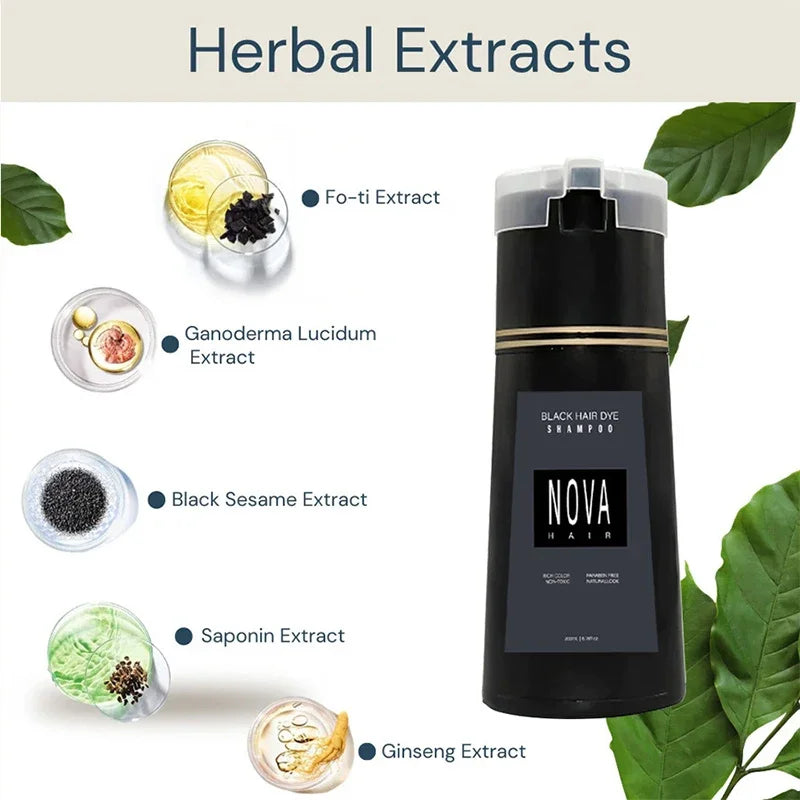 Nova 3-in-1 Hair Dye Shampoo