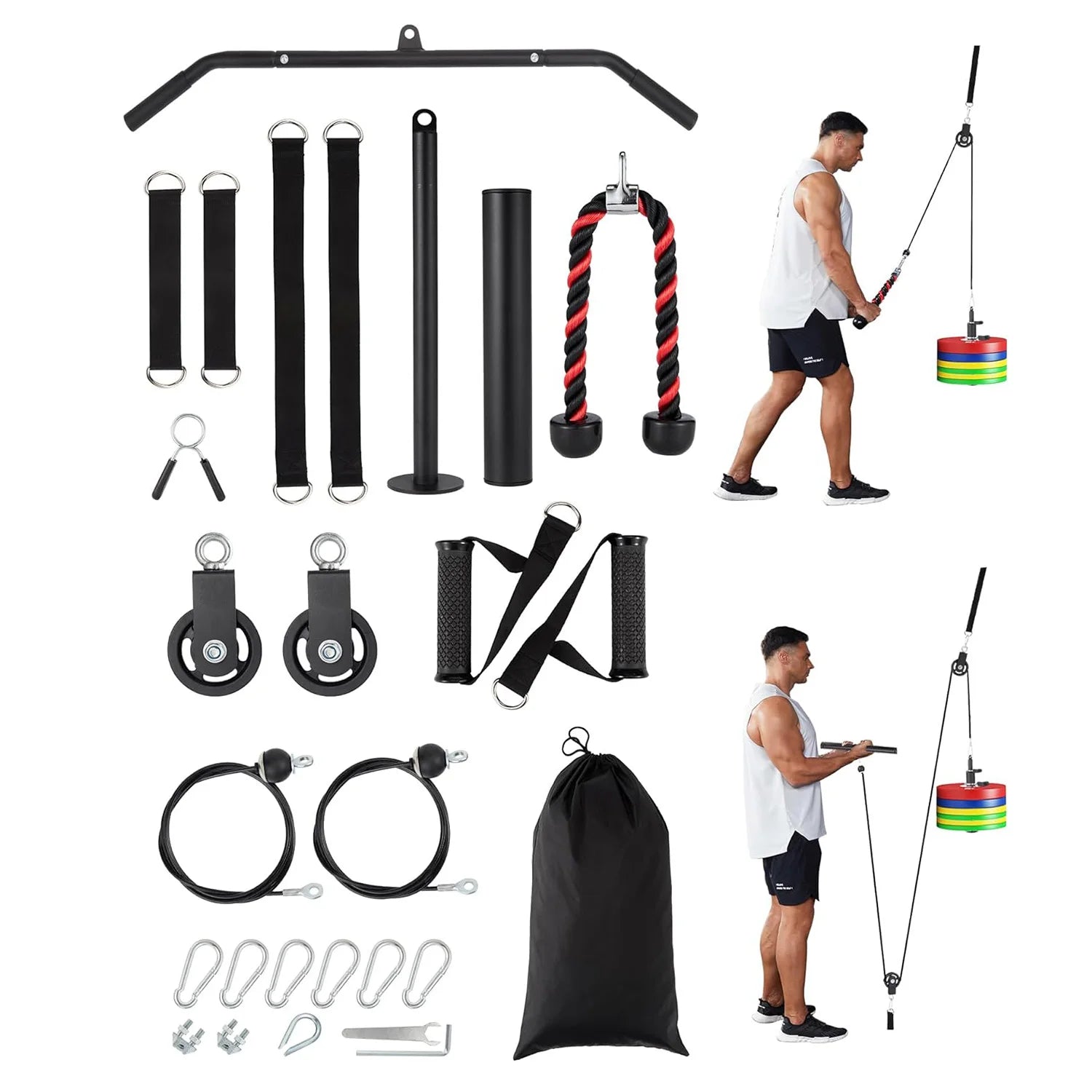 Home Gym Pulley Cable System