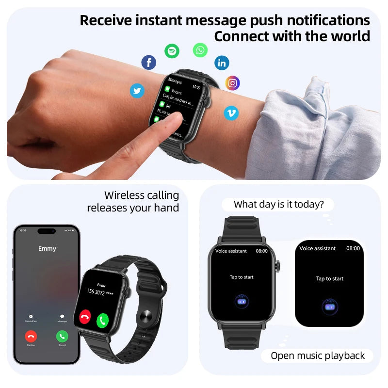 LIGE 2025 HD Smartwatch