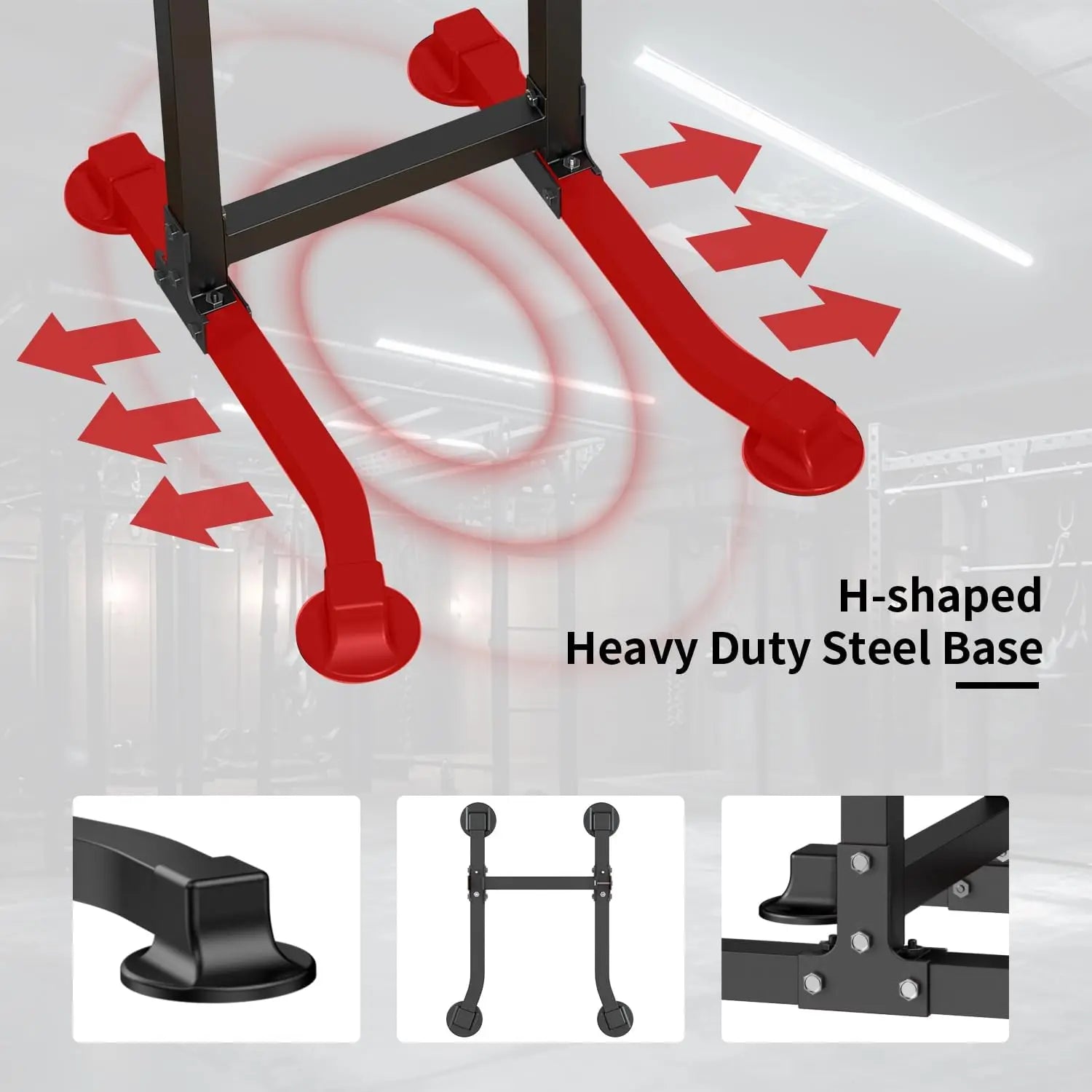 Adjustable Power Tower Dip & Pull-Up Bar