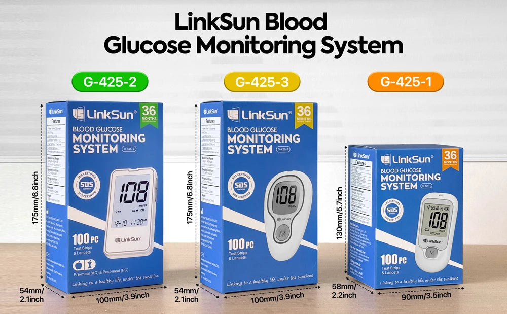 LinkSun Blood Glucose Meter Kit