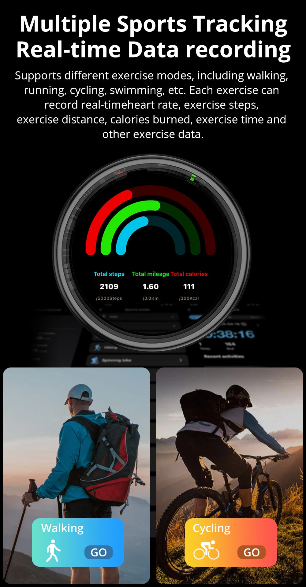 Touch Display Smart Ring COLMI R12