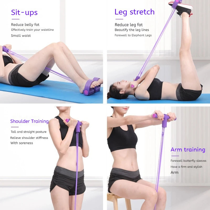 6-Tube Resistance Bands Set