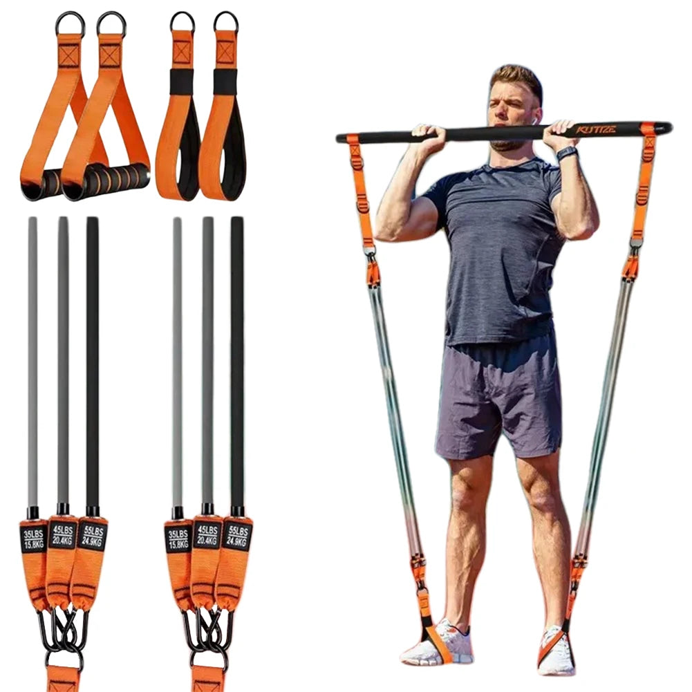 Pilates Bar Kit with Resistance Bands