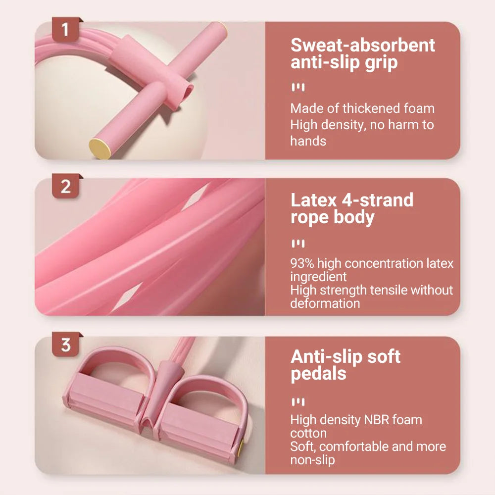 6-Tube Resistance Bands Set