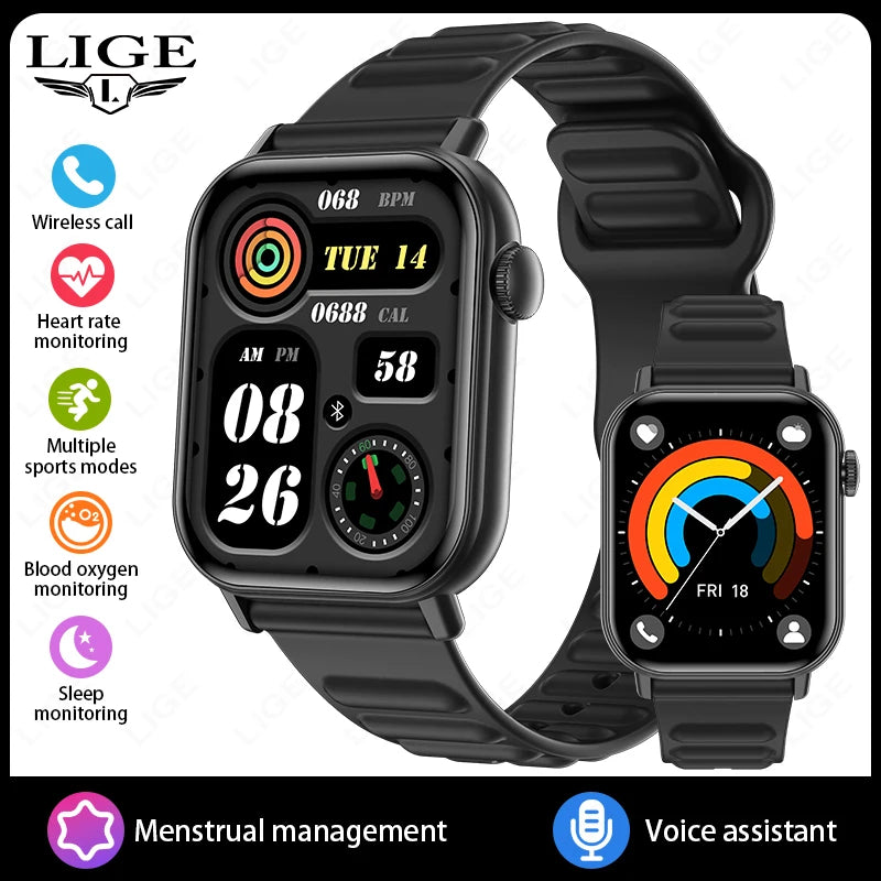 LIGE 2025 HD Smartwatch